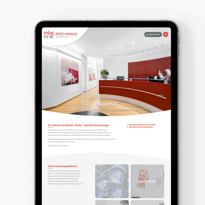 Website für Zahnarzt & MKG Chirurg