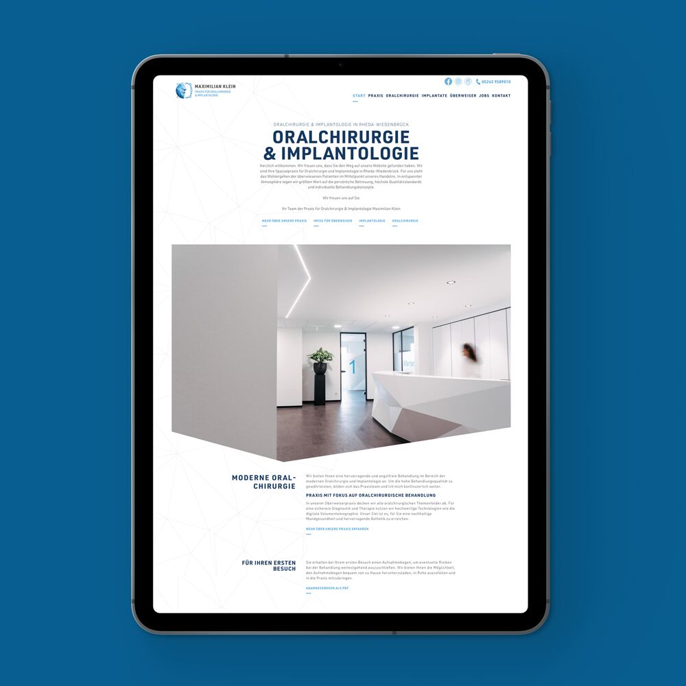 Praxismarketing: die passende Webseite für Zahnärzte & Dentallabore