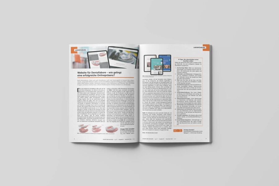 Fachpresse veröffentlicht Artikel von  dentalmedia Geschäftsführer Christan Streckert